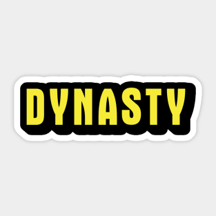 Dynasty Title Logo Sticker